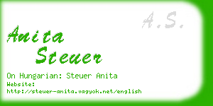 anita steuer business card